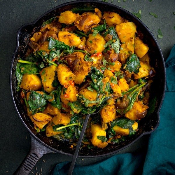 Saag Aloo (Potato & Spinach)